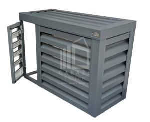 Osłona klimatyzatora - pompy ciepła 100x40x80 cm antracyt - drzwiczki ID465