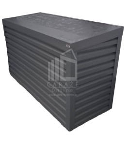 Osłona klimatyzatora - pompy ciepła 180x40x120 cm antracyt - spad w przód ID472