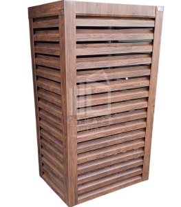 Osłona pompy ciepła 70x40x190 cm ciemny orzech ID475