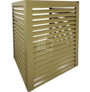 Osłona pompy ciepła 90x40x140 cm żółty Zabudowa ID859