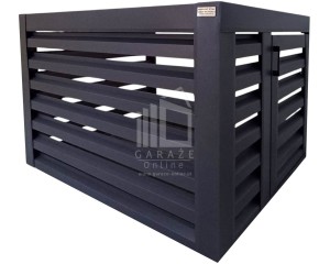 Osłona klimatyzatora – pompy ciepła 90x50x70 cm antracyt – drzwiczki ID1142