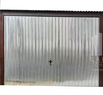 GARAŻ BLASZANY 3m x 6m pion - spad tył Brama uchylna - Ocynk ID398 3x6