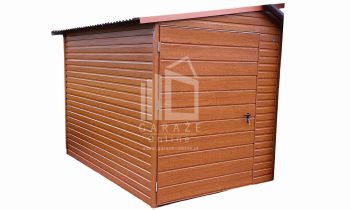 SCHOWEK - DOMEK OGRODOWY 2m x 3m spad w lewo - 1x drzwi drewnopodobny ID410 2x3