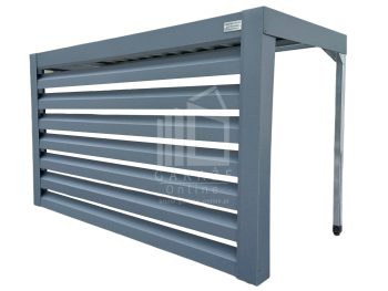 Osłona klimatyzatora - pompy ciepła 110x40x90 cm antracyt - zabudowana tylko front ID469