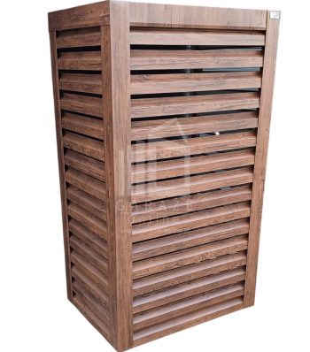 Osłona pompy ciepła 70x40x190 cm ciemny orzech ID475