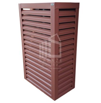 Osłona pompy ciepła 80x40x190 cm ciemny brąz ID477