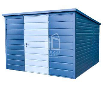 Schowek - Domek Ogrodowy 3x3m Drzwi - Antracyt - Biały - Dach Spad w tył ID570