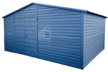 Schowek - Domek Ogrodowy 5x4m - Brama Dwuskrzydłowa - Antracyt - Dach Dwuspadowy ID638