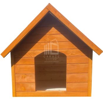 Buda dla psa Rozmiar "M" - Pinia - Dach dwuspadowy ID833