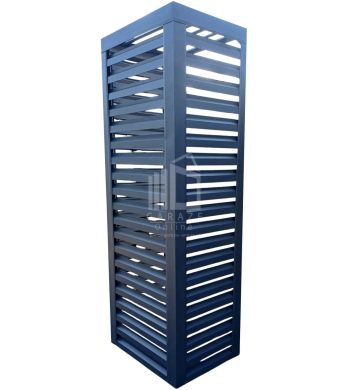 Osłona pompy ciepła 70x50x200 cm antracyt Zabudowa ID857