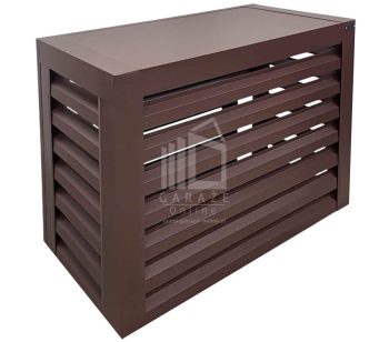Osłona klimatyzatora - pompy ciepła 90x40x80 cm Ciemny brąz - Zabudowa ID908