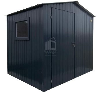 Schowek - domek ogrodowy 2,5x2m - drzwi - okno - antracyt - dach dwuspadowy  ID916