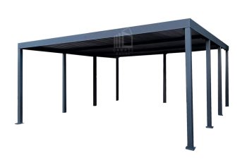 CarPort PREMIUM - wiata samochodowa 6x6 - antracyt  ID1154