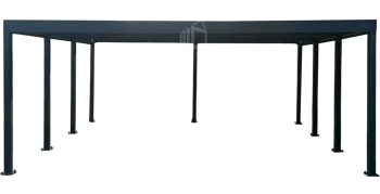 Carport PREMIUM - Wiata samochodowa 7x5m - antracyt ID1159