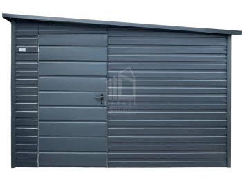 Schowek - domek ogrodowy 3x2,5 m - drzwi - antracyt - dach spad w bok ID1266